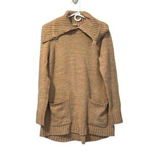 Soft Surroundings Sweater Women Medium‎ Cowl Neck Wool Blend Knit Cozycore City